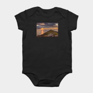 Mumbles Lighthouse, Swansea, Wales Baby Bodysuit